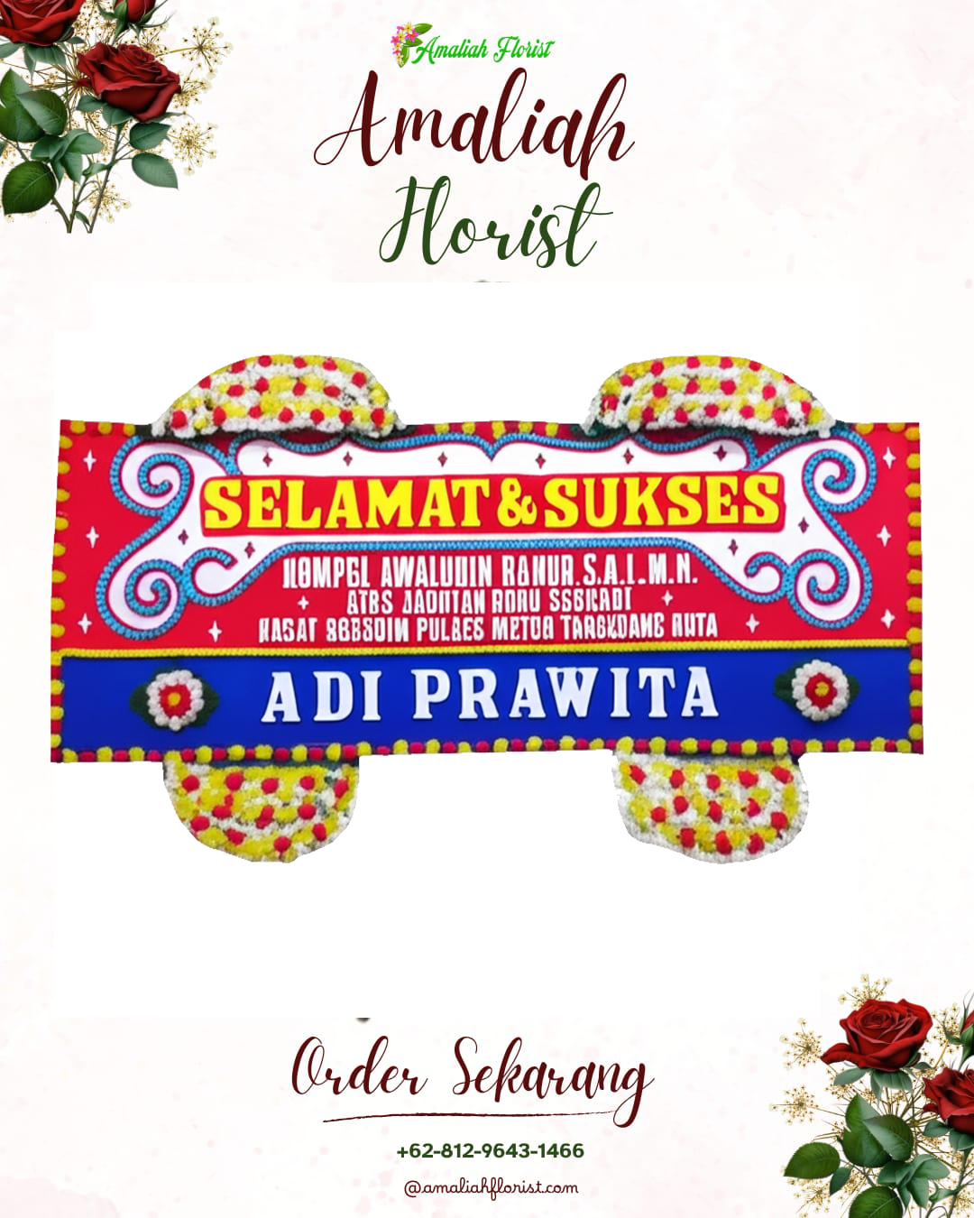 Papan Bunga Ucapan Selamat Paciran